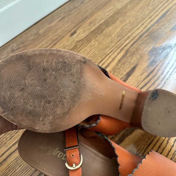 Anthropologie - Farylrobin Blanche scalloped heels 7.5 - Picture 5 of 5